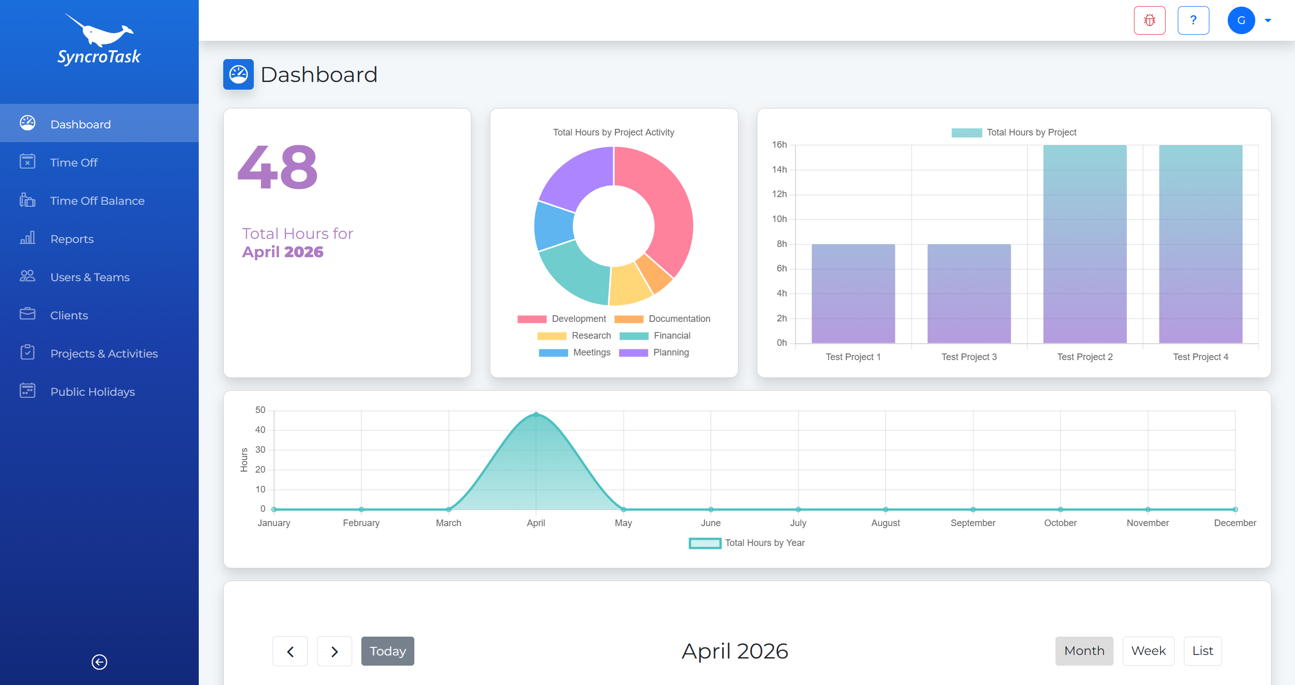 SyncroTask Dashboard